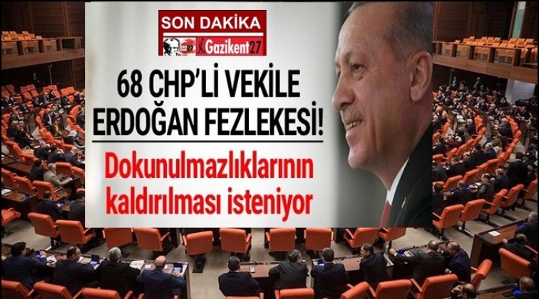 68 milletvekiline 'Cumhurbaşkanına hakaret'ten fezleke
