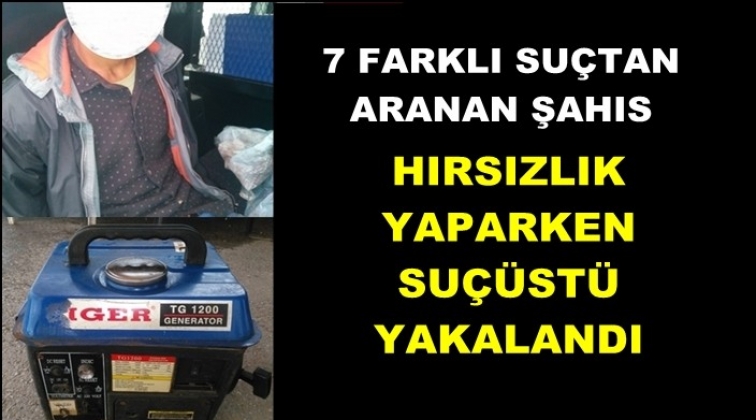 7 ayrı su&ccedil;tan aranıyordu su&ccedil;&uuml;st&uuml; yakalandı!