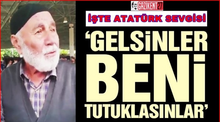 80 yaşındaki dedenin Atat&uuml;rk sevgisi...