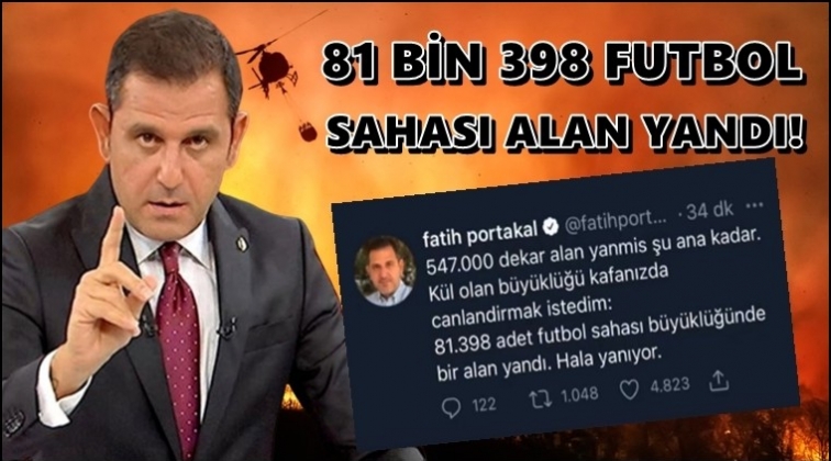 81 bin 398 futbol sahası b&uuml;y&uuml;kl&uuml;ğ&uuml;nde alan yandı!