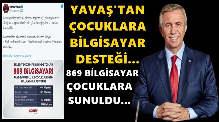 869 bilgisayar randevu usul&uuml; ile &ccedil;ocuklara...