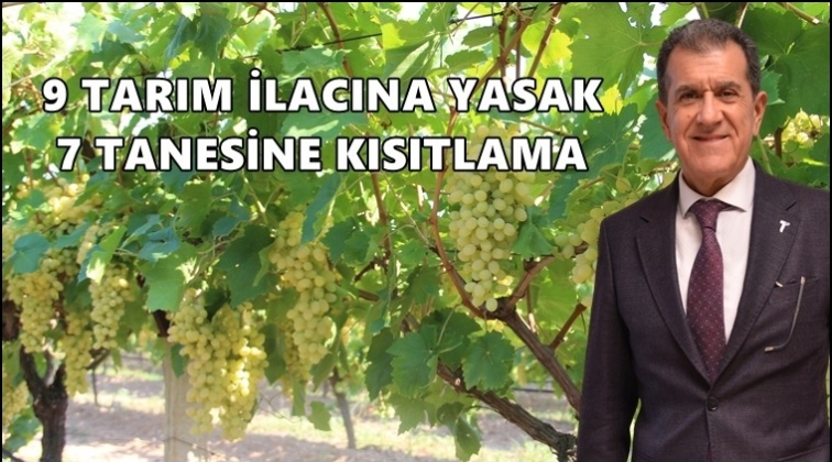 9 tarım ilacına yasak, 7'sine kısıtlama!