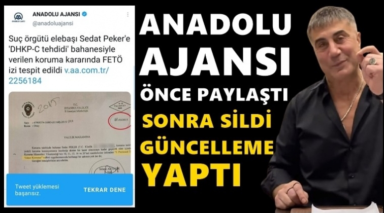 AA'dan ortalığı karıştıracak Sedat Peker hatası...