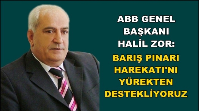 ABB&rsquo;den Barış Pınarı Harekatına tam destek