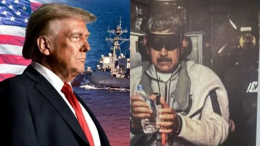 ABD tarafından ka&ccedil;ırılan Maduro'dan ilk fotoğraf...