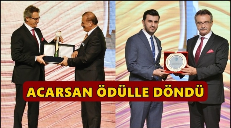 Acarsan Holding zirveden ödülle döndü...