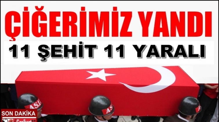 Acı haberler art arda geldi: 11 şehit 11 yaralı