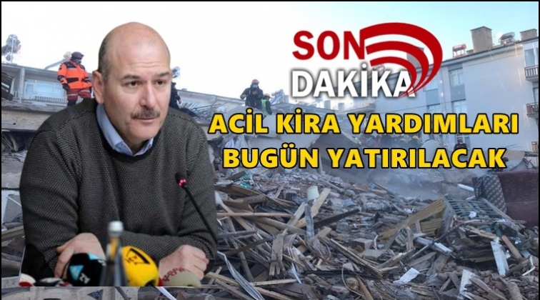 Acil kira yardımı bug&uuml;n hesaplara g&ouml;nderilecek