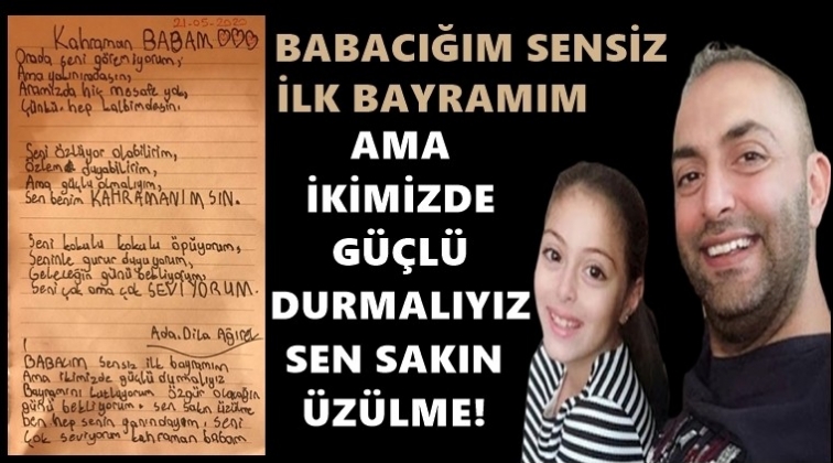 Ada&rsquo;dan babasına ağlatan şiir!..