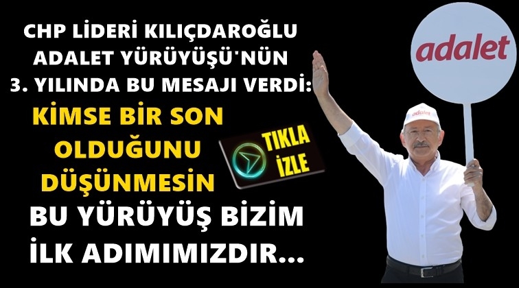 'Adalet Y&uuml;r&uuml;y&uuml;ş&uuml;'n&uuml;n 3. yıld&ouml;n&uuml;m&uuml;...