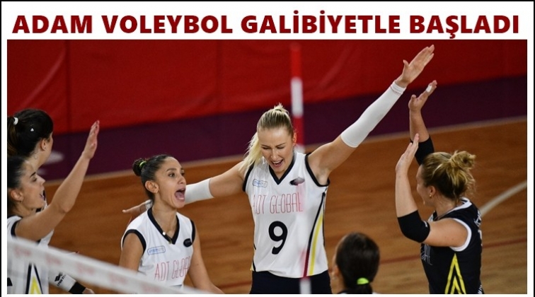 Adam Voleybol galibiyetle başladı