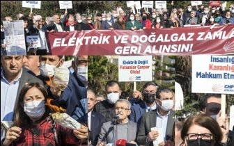 Adana&rsquo;da elektrik zamları protesto edildi