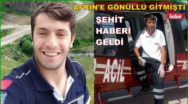 Afrin'den bir şehit haberi daha...