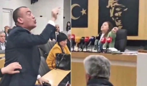 CHP'li Belediye Başkanı Burcu Köksal, AKP'li Meclis Üyesi'ni dışarı attırdı!