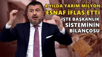 Ağbaba: D&ouml;rt yılda yarım milyon esnaf kepenk kapattı