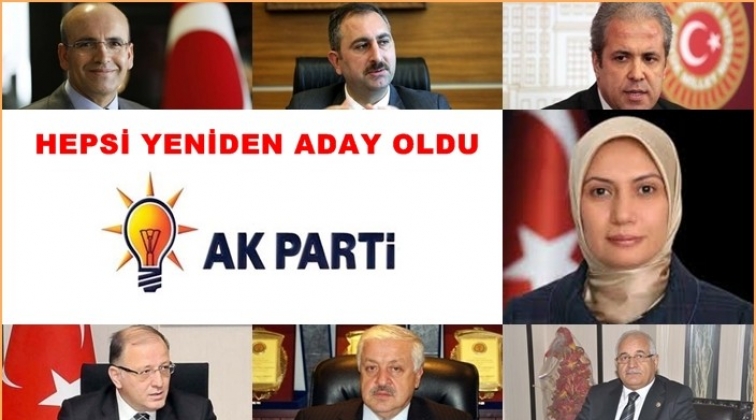 Ak Parti Gaziantep milletvekilleri yeniden aday