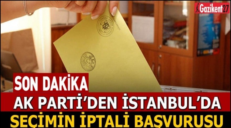 AK Parti B&uuml;y&uuml;k&ccedil;ekmece'de se&ccedil;imin iptalini istedi!