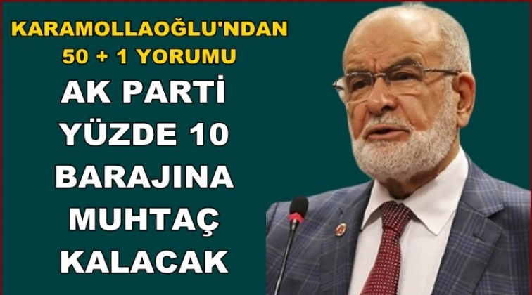 AK Parti y&uuml;zde 10 barajına muhta&ccedil; hale gelecek