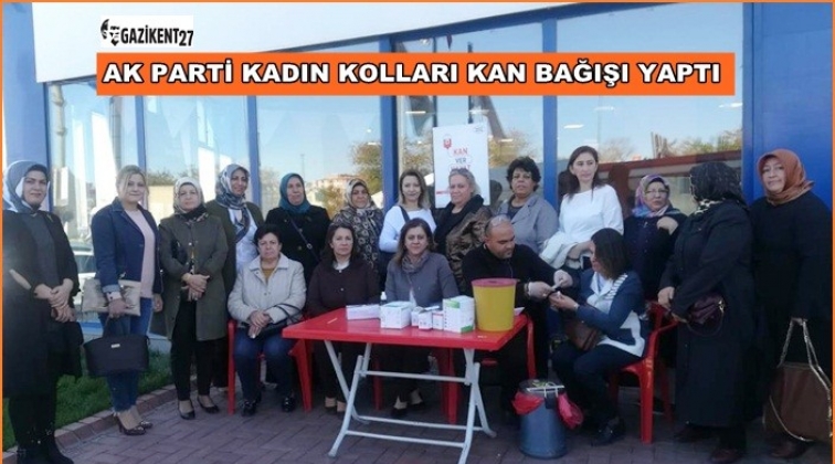 AK Partili kadınlardan kan bağışı