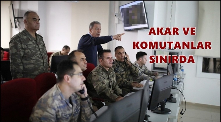 Akar ve komutanlar sınır b&ouml;lgesinde