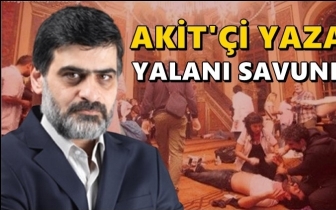 Akit yazarı 'Camide bira i&ccedil;tiler' yalanını savundu!