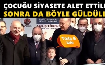 AKP bunu da yaptı, &ccedil;ocuğu siyasete alet ettiler!