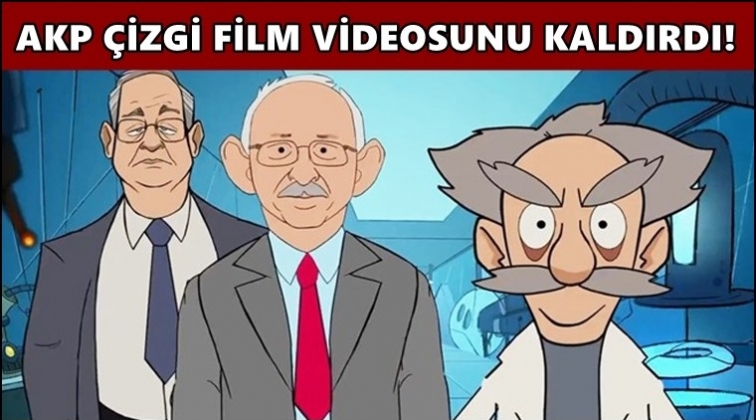 AKP '&ccedil;izgi filmi' videosunu kaldırdı!