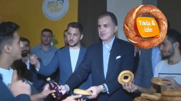 AKP&rsquo;den simit a&ccedil;ılımı! &Ouml;nce Erdoğan şimdi &Ouml;mer &Ccedil;elik dağıttı...