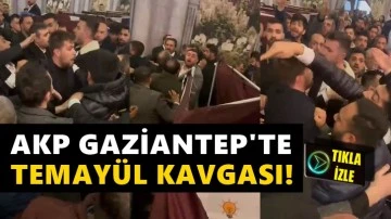 AKP'nin Gaziantep temayül yoklamasında kavga çıktı!