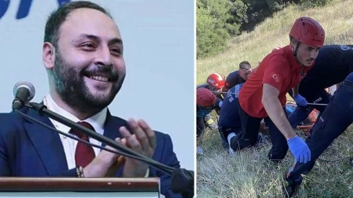 AKP'li eski başkan ölümden döndü: Motosikleti uçuruma yuvarlandı!