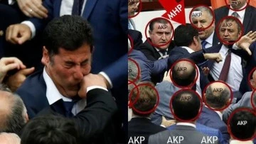 AKP'lilerden yediği yumrukların &uuml;zerine s&uuml;nger &ccedil;ekti!