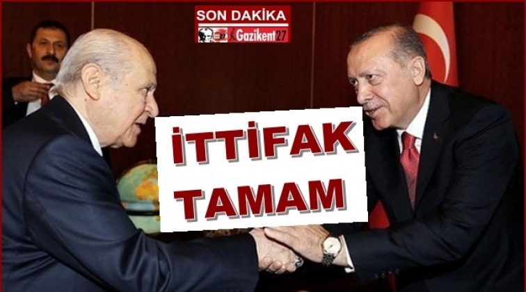 AKP-MHP ittifakı tamamlandı