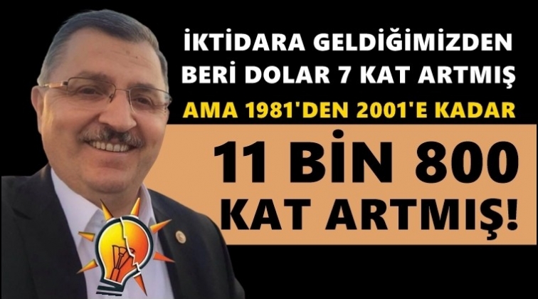 AKP MKYK üyesi: Dolar 7 kat artmış ama...