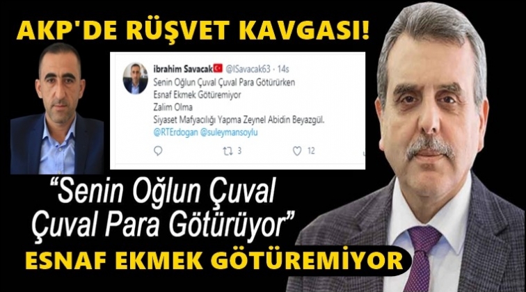 AKP&nbsp;Şanlıurfa'da r&uuml;şvet kavgası!