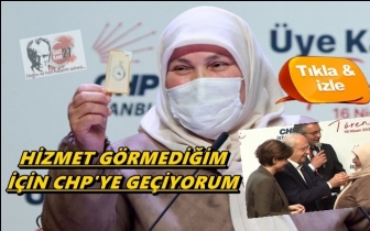 AKP &uuml;ye kartını bıraktı CHP'ye katıldı!