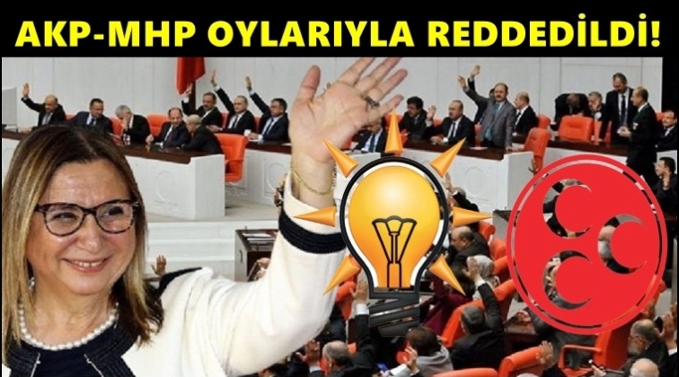 AKP ve MHP oylarıyla reddedildi!..