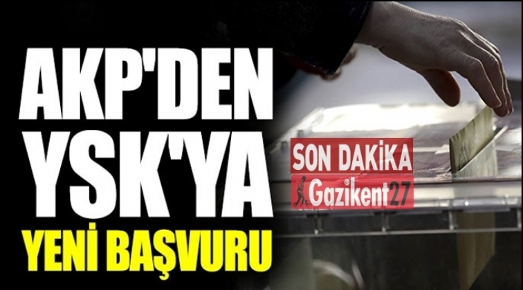 AKP&rsquo;den İstanbul i&ccedil;in yeni başvuru