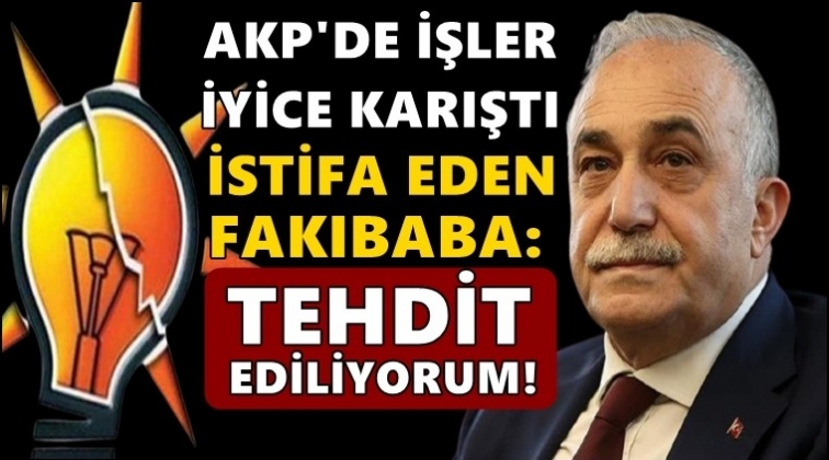 AKP'den istifası kabul edilmeyen vekil tehdit edildi!..