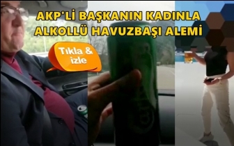 AKP&rsquo;li başkanının alem g&ouml;r&uuml;nt&uuml;leri g&uuml;ndem oldu!
