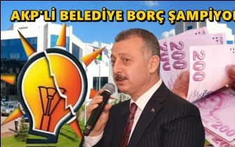 AKP'li belediye yine bor&ccedil; şampiyonu!