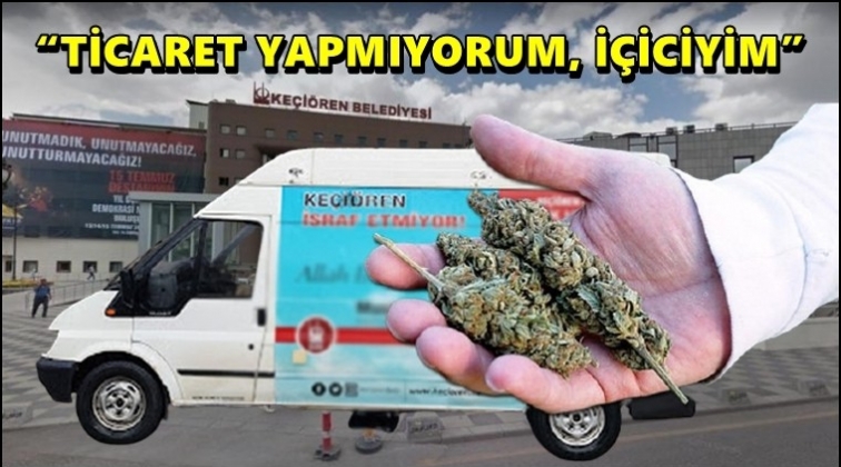 AKP'li belediyenin aracında 3 kilo esrar yakalandı!