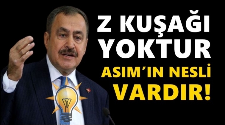 AKP&rsquo;li Eroğlu: Z kuşağı yoktur. Asım&rsquo;ın Nesli vardır