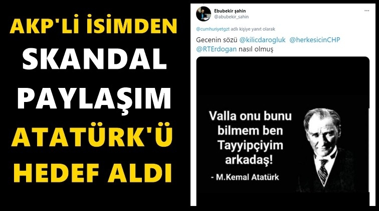 AKP'li isimden skandal paylaşımlar