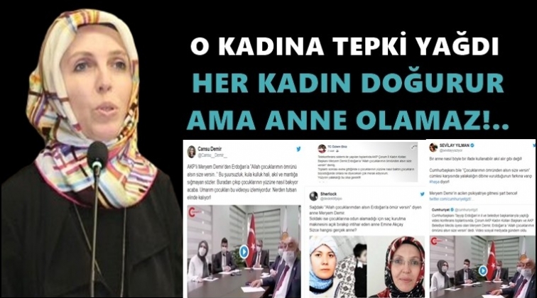 AKP&rsquo;li kadına b&uuml;y&uuml;k tepki...