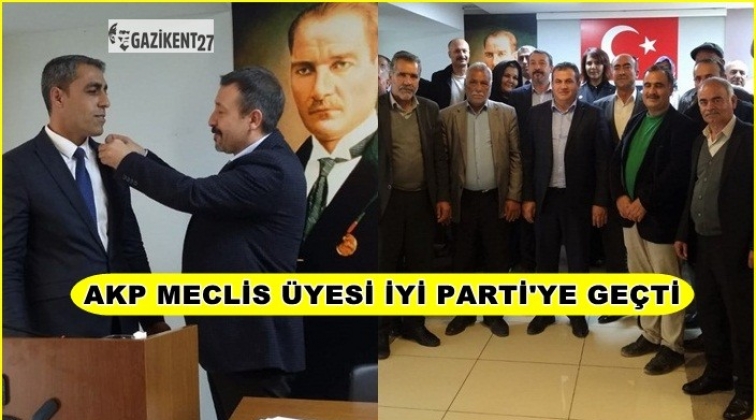 AKPli Meclis &uuml;yesi &Ccedil;elik İYİ Parti&rsquo;ye katıldı