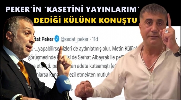 AKP'li Metin K&uuml;l&uuml;nk konuştu...