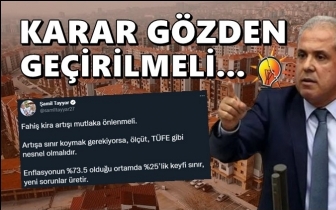 AKP'li&nbsp;Tayyar&rsquo;dan kira d&uuml;zenlemesine tepki!