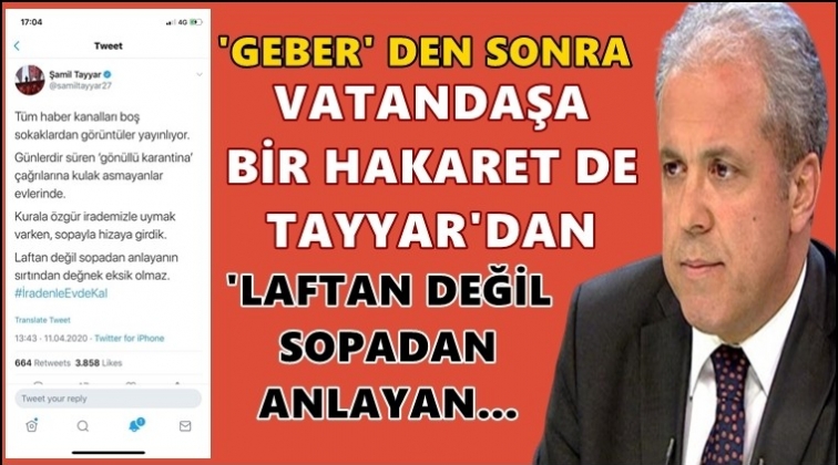 AKP'li Tayyar'dan vatandaşa sopalı mesaj!