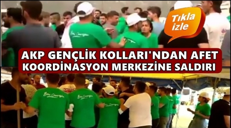 AKP'liler yangınla m&uuml;cadele eden yurttaşlara saldırdı!