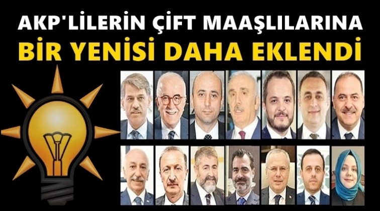 AKP'nin &ccedil;ift maaş listesine yenisi eklendi!..